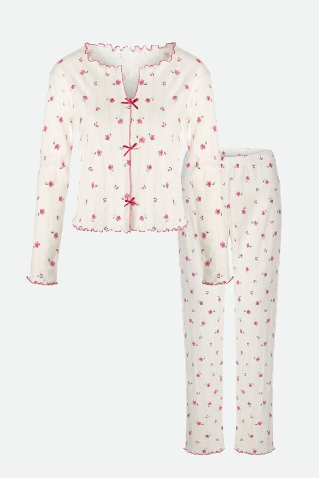 KO70142 Çiçek Desenli