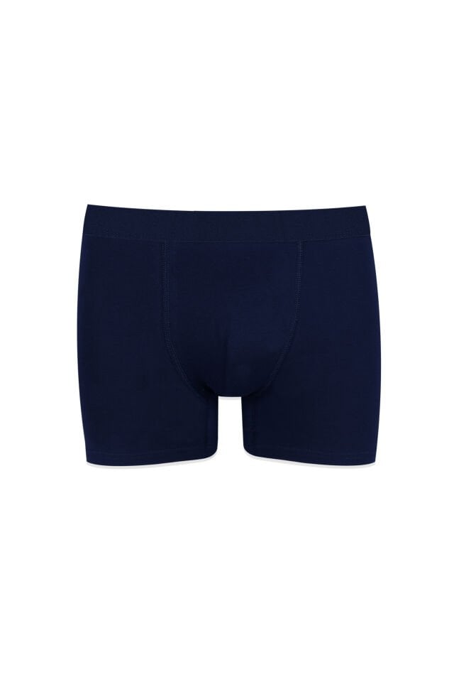 Erkek 3'lü Pamuklu Likralı Boxer Açık Mavi - Gri - 3XL