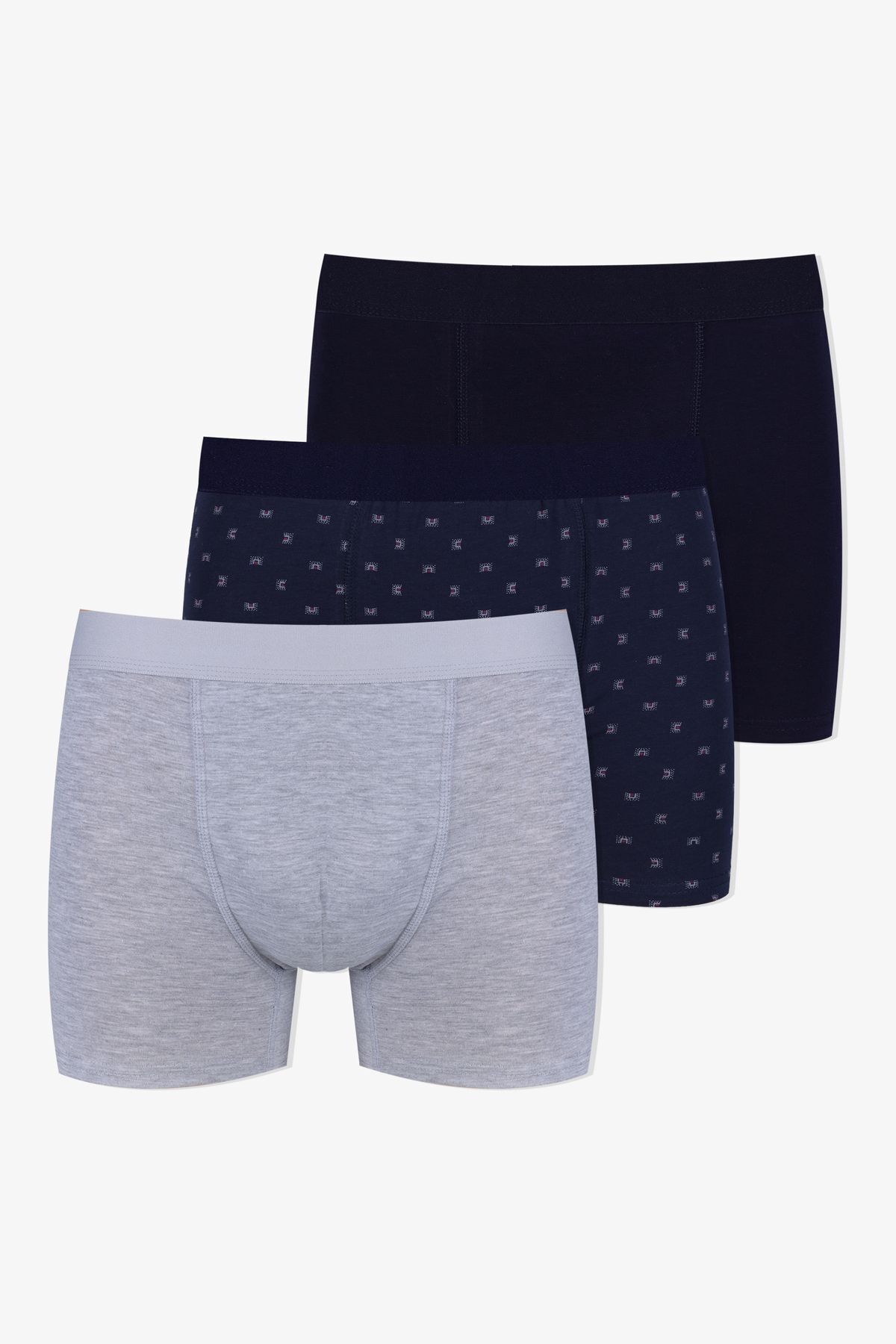 Erkek 3'lü Pamuklu Likralı Boxer gmelanjetniklaci - 3XL