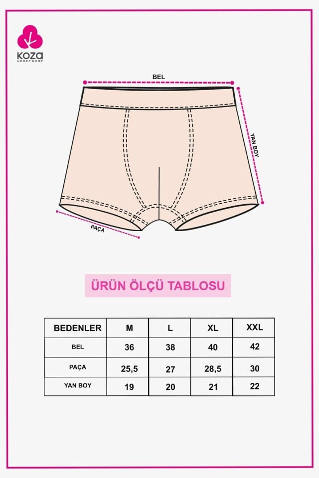 Erkek 3'lü Pamuklu Likralı Boxer gmelanjetniklaci - 3XL