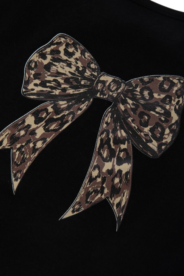 Kadın İnce Askılı Desenli Pamuklu Şortlu Pijama Takımı Kahverengi - Siyah - XL