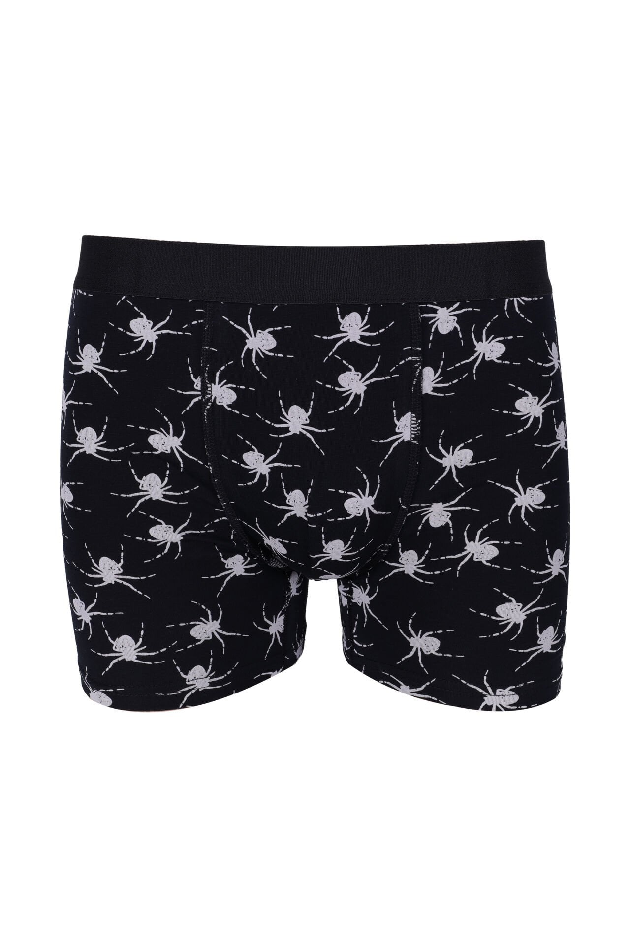 Erkek Tekli Desenli Pamuklu Boxer Siyah - 2XL