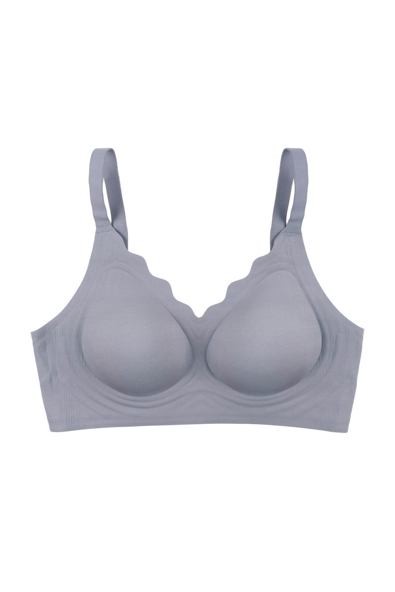 Kadın Balensiz Lazer Dikişsiz Görünmez Çıkarılabilir Pedli Sütyen Mavi - 90B