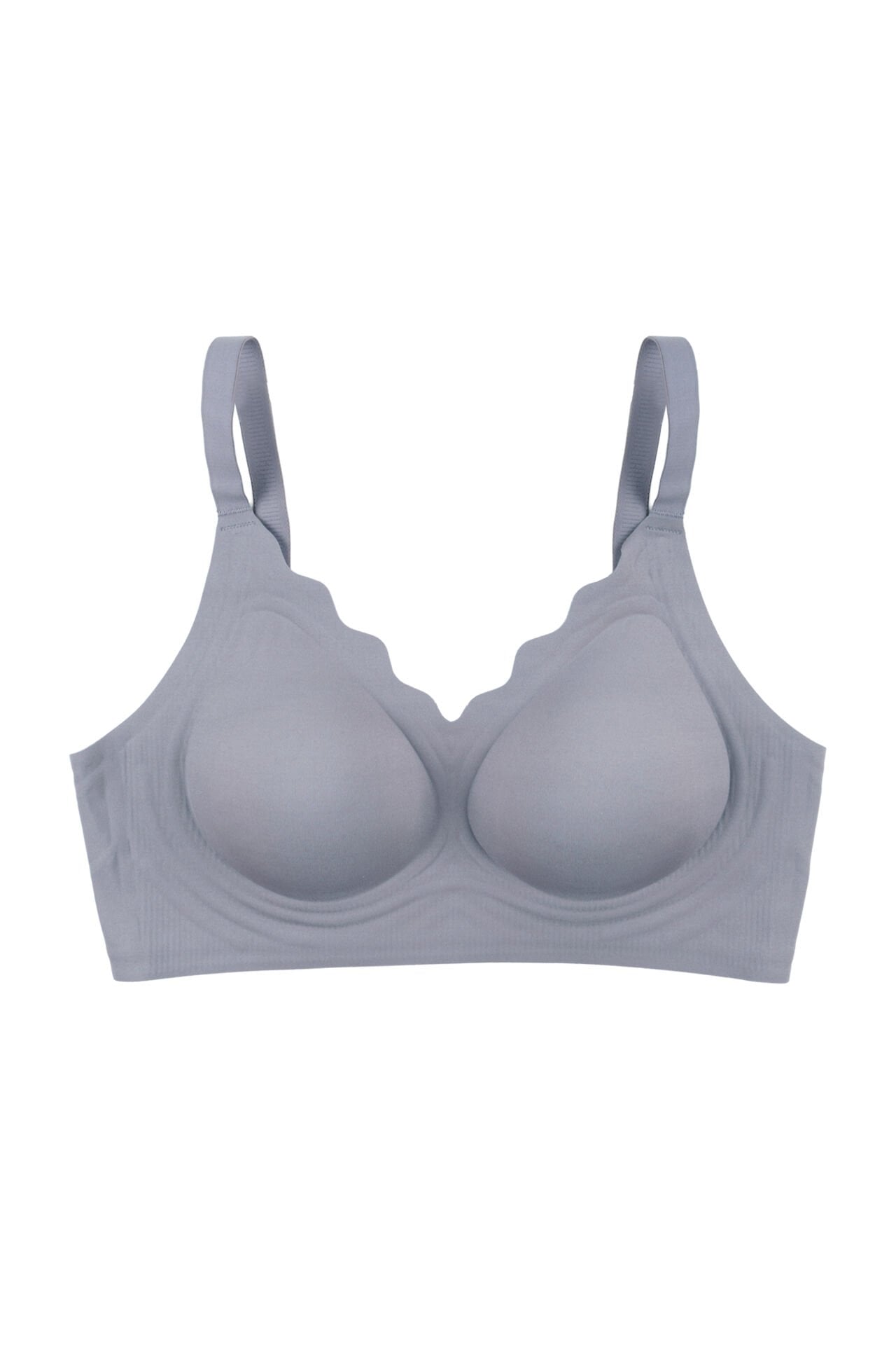 Kadın Balensiz Lazer Dikişsiz Görünmez Çıkarılabilir Pedli Sütyen Mavi - 90B