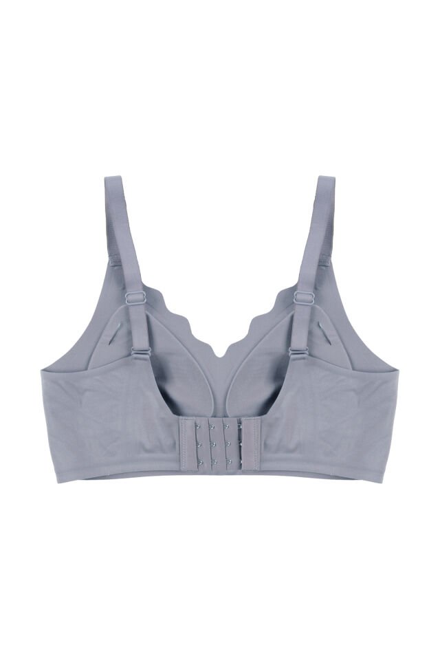 Kadın Balensiz Lazer Dikişsiz Görünmez Çıkarılabilir Pedli Sütyen Mavi - 90B