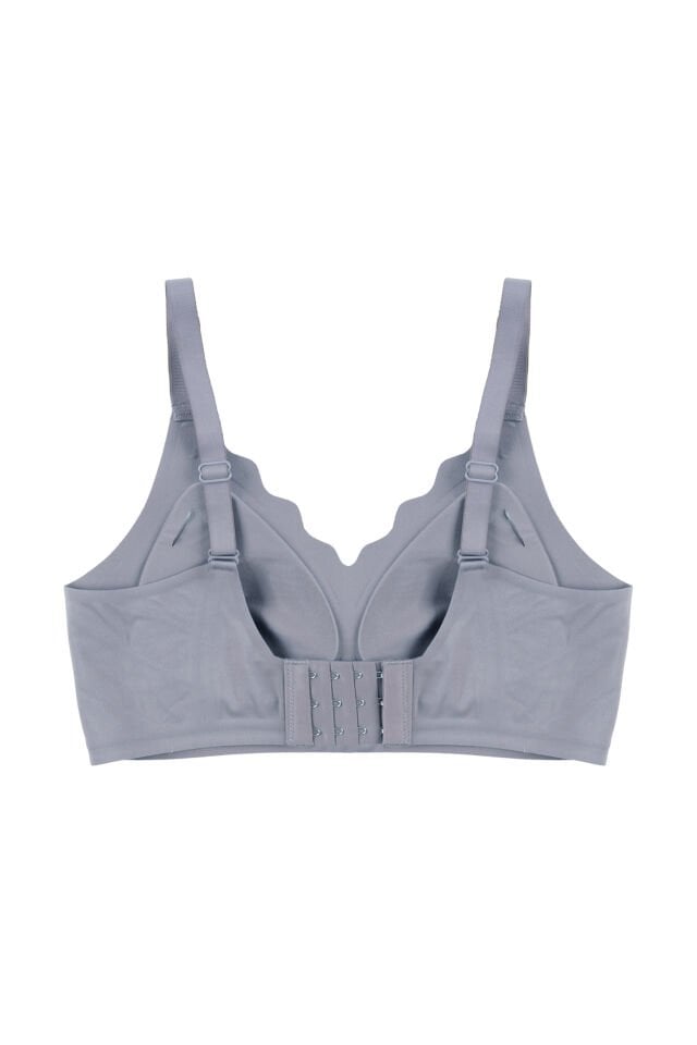 Kadın Balensiz Lazer Dikişsiz Görünmez Çıkarılabilir Pedli Sütyen Mavi - 90B