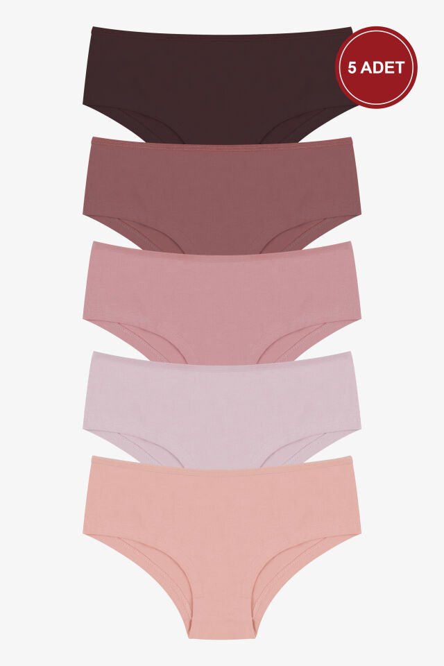 Kadın 5'li Likralı Hipster Kahverengi - S