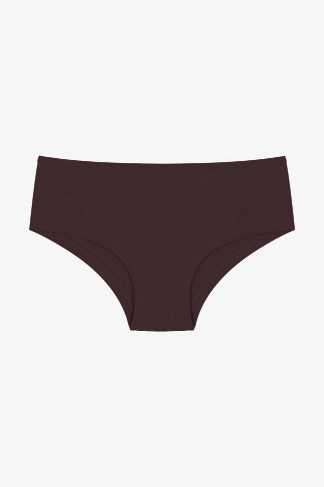 Kadın 5'li Likralı Hipster Kahverengi - XL