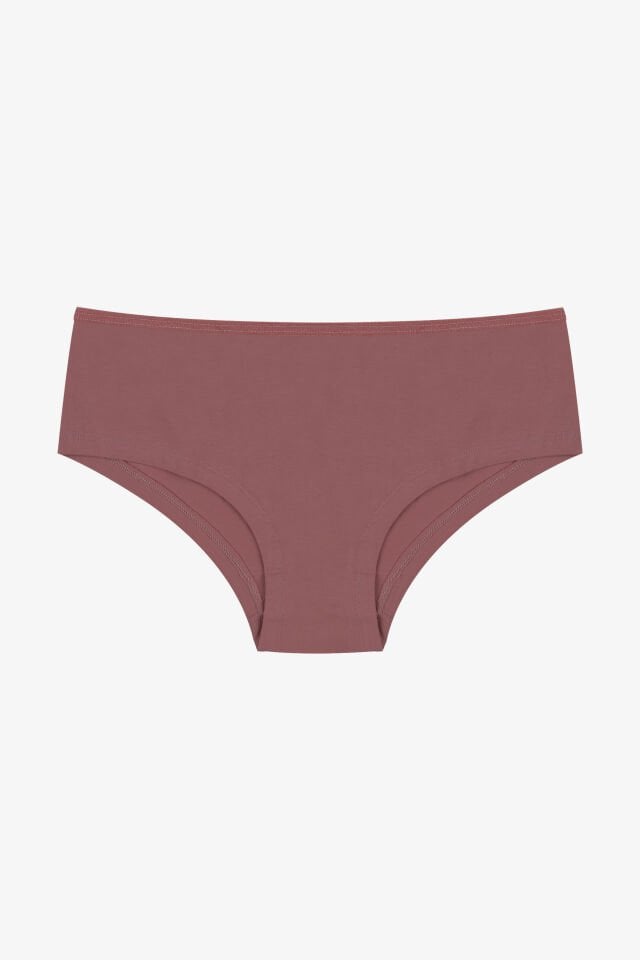 Kadın 5'li Likralı Hipster Kahverengi - XL