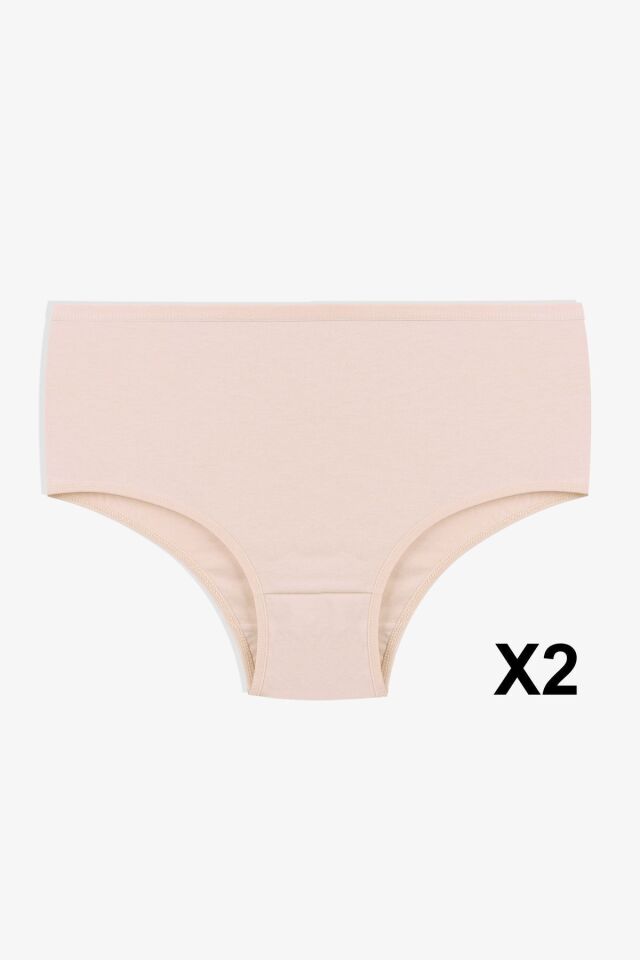 Kadın 5'li Likralı Curve Büyük Beden Battal Ekstra Yüksek Bel Külot 5305BKTL-2 - 2XL