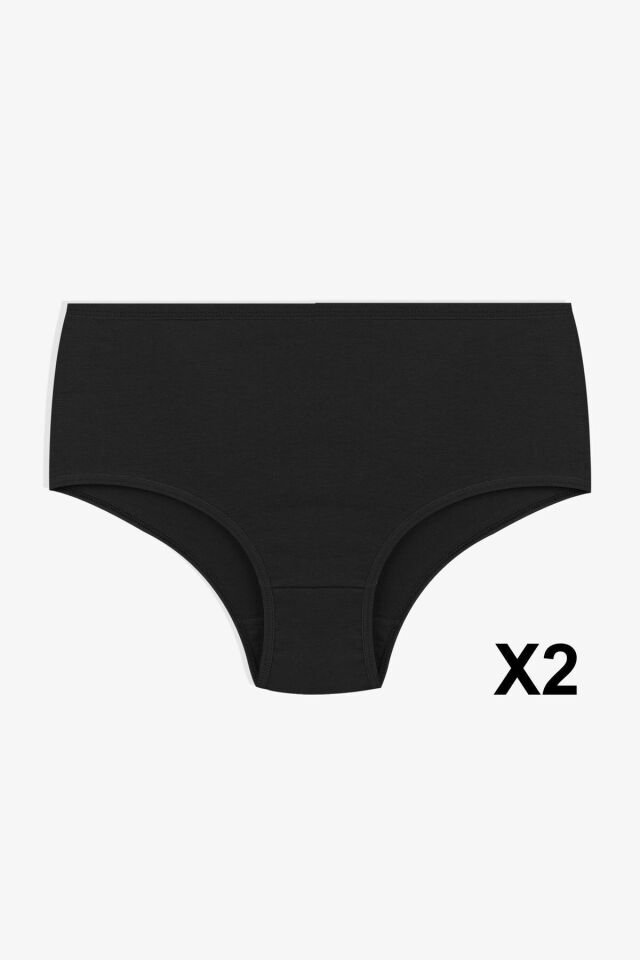 Kadın 5'li Likralı Curve Büyük Beden Battal Ekstra Yüksek Bel Külot 5305BKTL-2 - 2XL