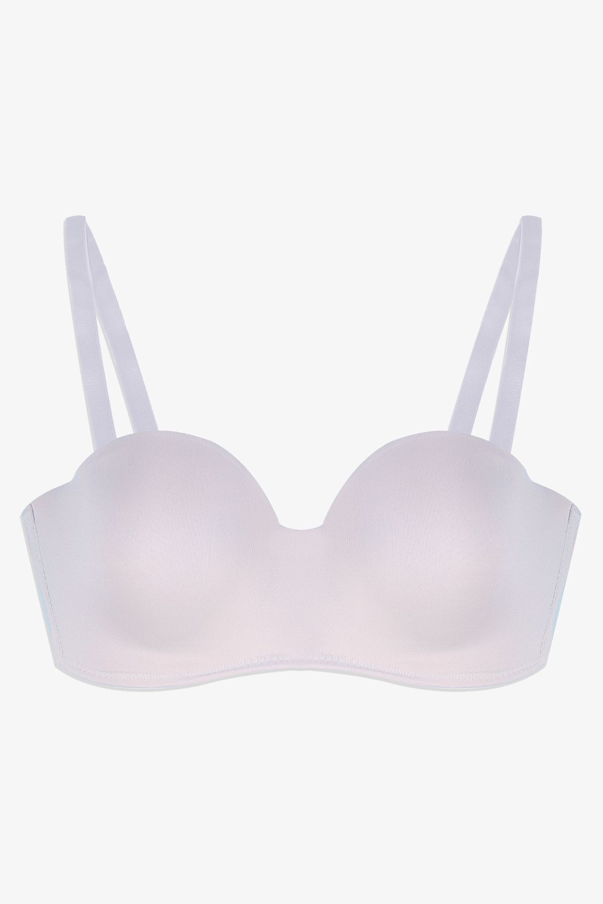 Kadın Dolgusuz Mikro Straplez Sütyen Beyaz - 80B