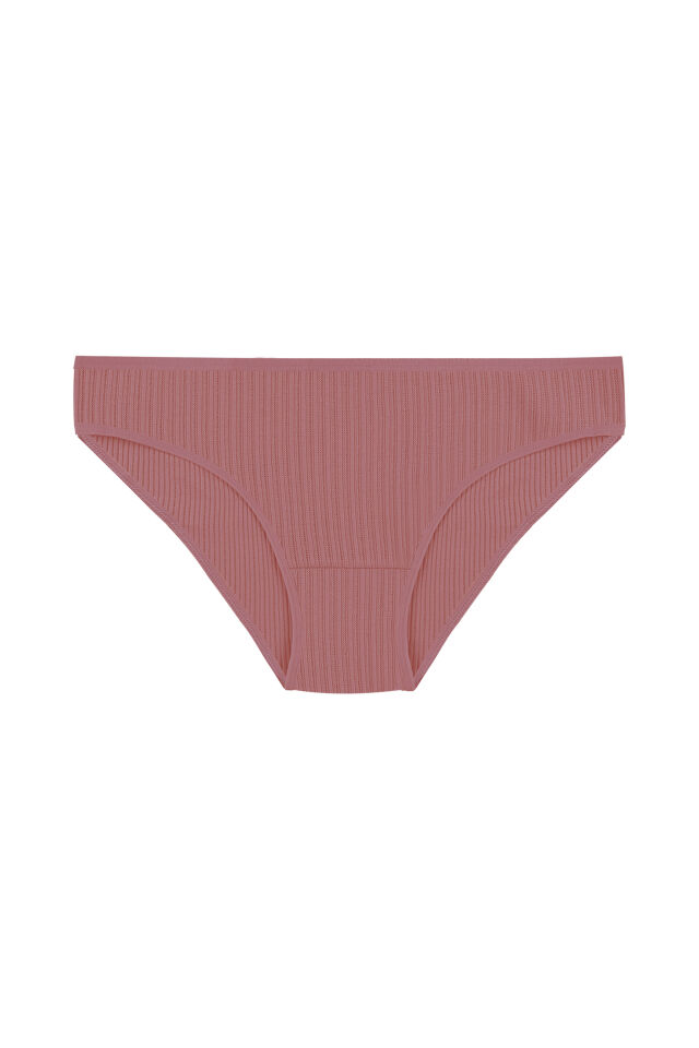 Kadın 3'lü Ajur  Slip Kahverengi - Ten - L  - XL