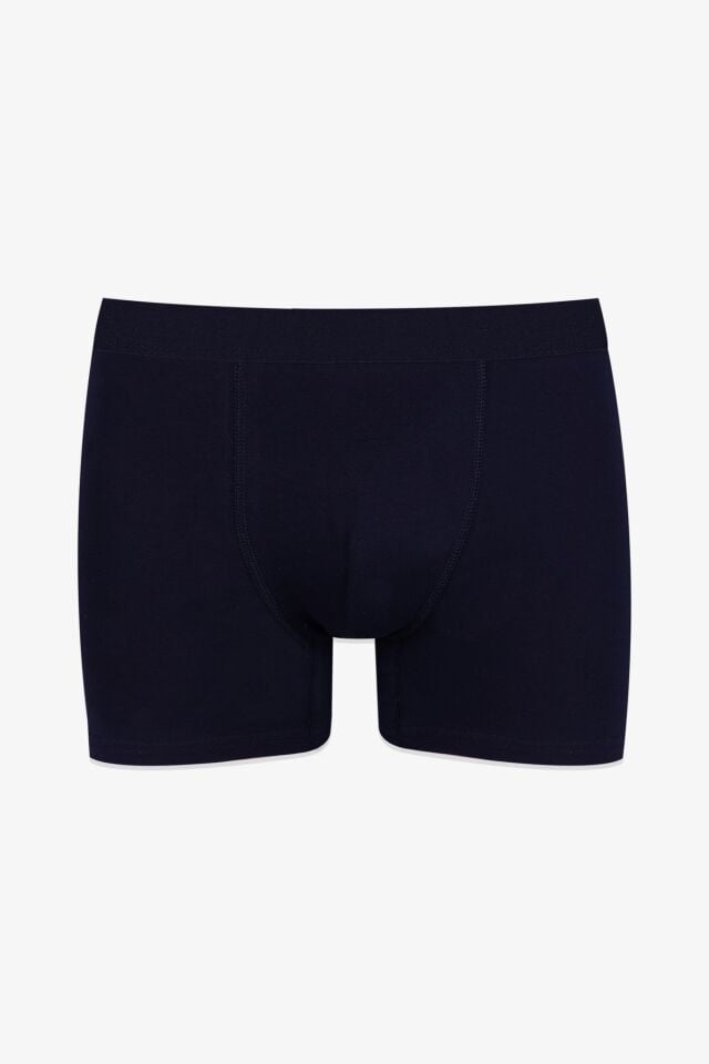 Erkek 3'lü Pamuklu Likralı Boxer KO9003BX-19 Ananas-Lacivert-Geometrik - M
