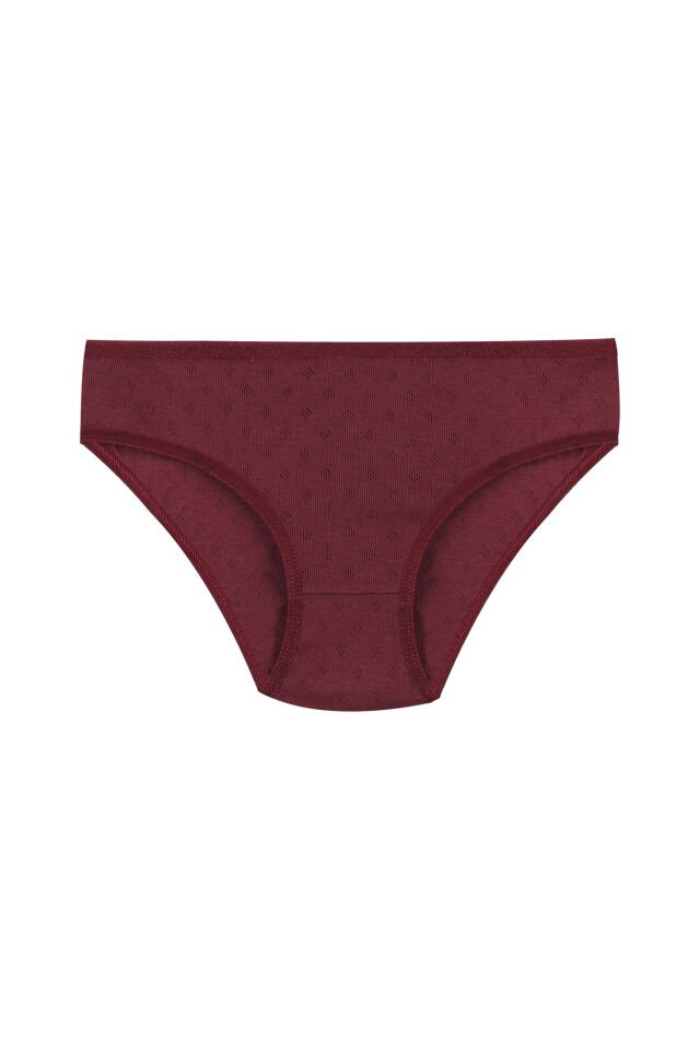 Kadın 3'lü Transfer Ribana Bato Bordo  -  Açık  Pembe - XL