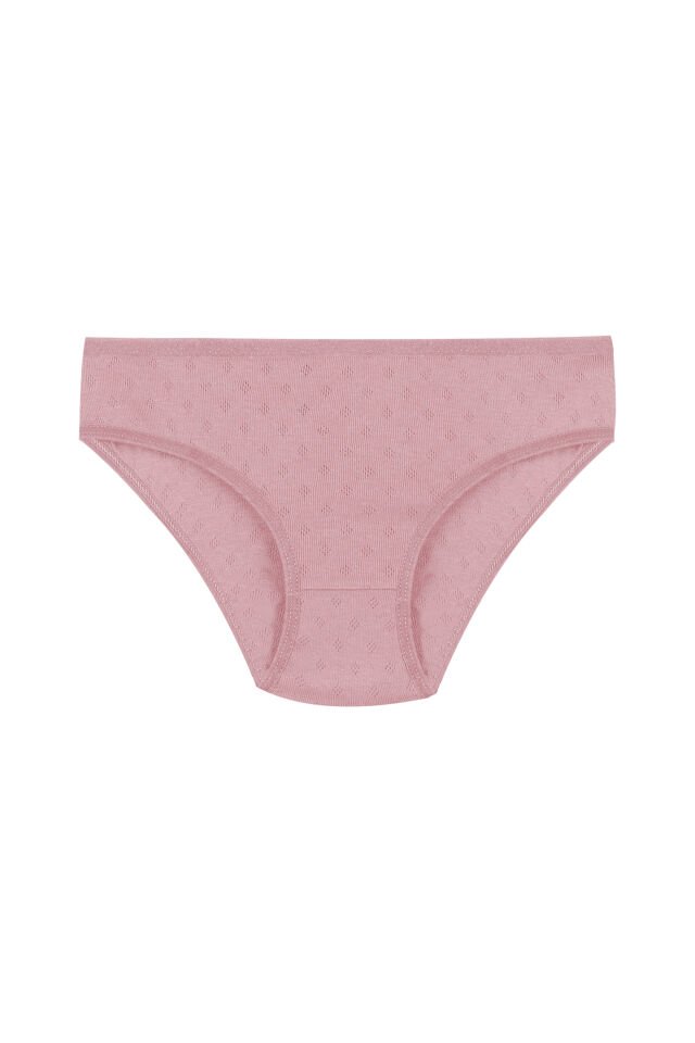 Kadın 3'lü Transfer Ribana Bato Bordo  -  Açık  Pembe - 2XL