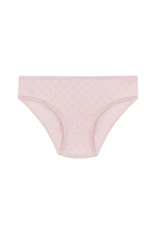 Kadın 3'lü Transfer Ribana Bato Bordo  -  Açık  Pembe - 2XL