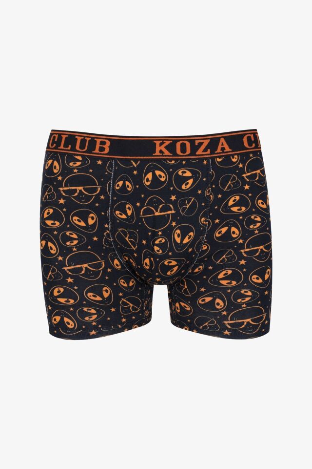Erkek 3'lü Pamuklu Likralı Boxer canavarsiyahcanavar - 2XL