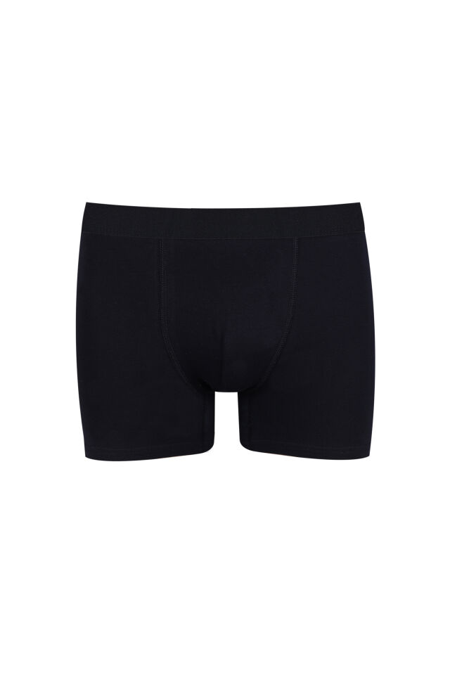 Erkek 3'lü Pamuklu Likralı Boxer Kırmızı - Siyah - 5XL