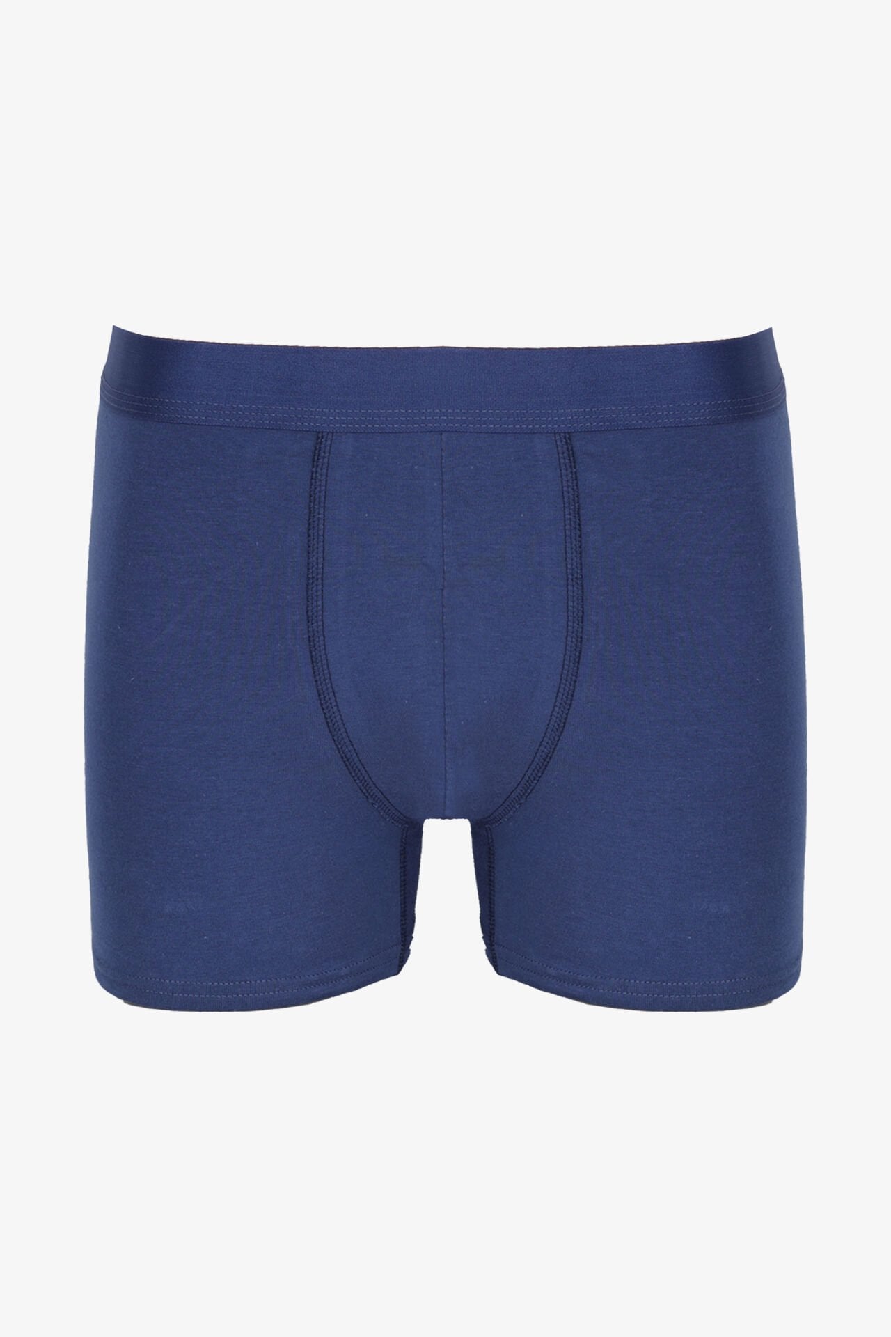 Erkek Tekli Pamuklu Boxer Lacivert - 2XL