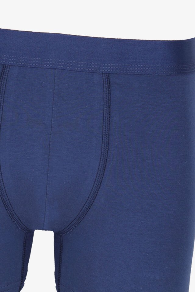 Erkek Tekli Pamuklu Boxer Lacivert - 2XL