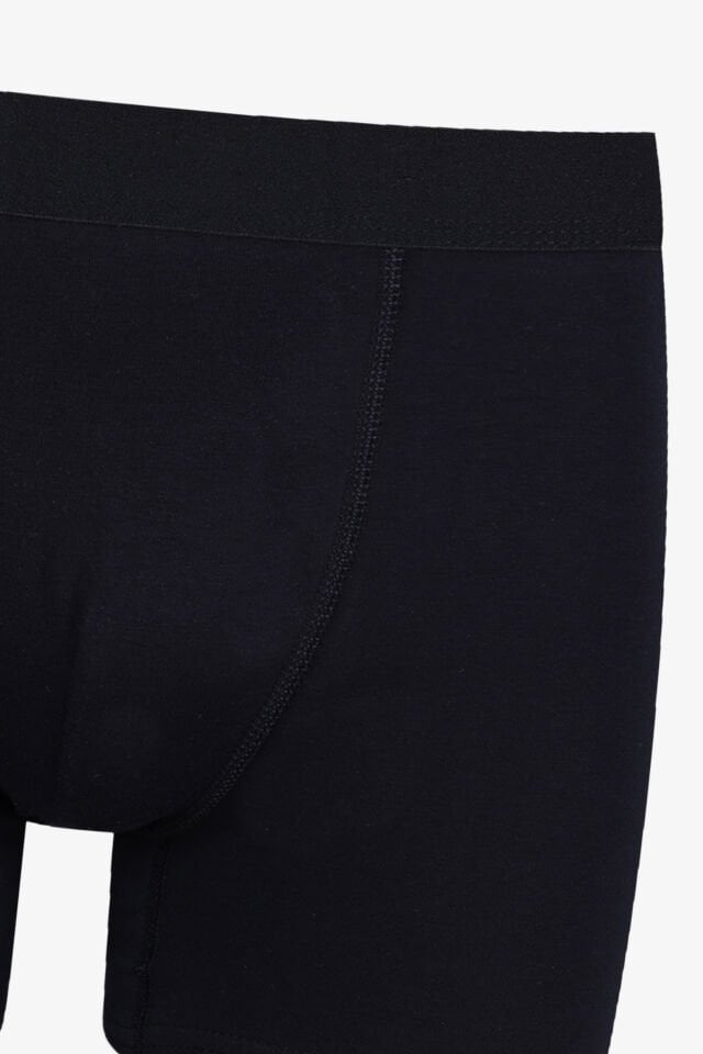 Erkek Tekli Pamuklu Boxer Lacivert - 2XL