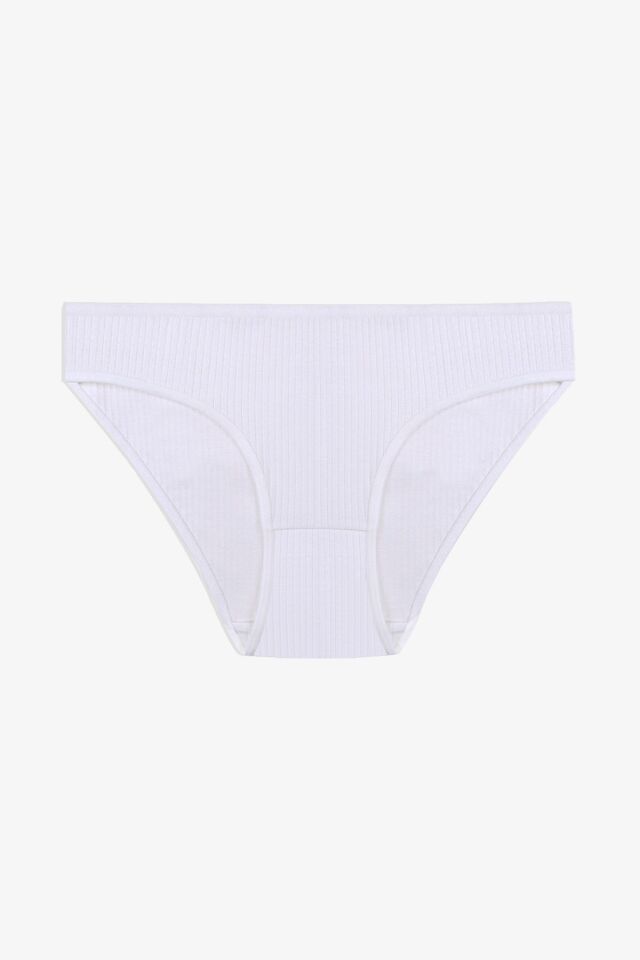 Kadın 3'lü Pamuklu Fitilli Külot 11050-32 - S/M