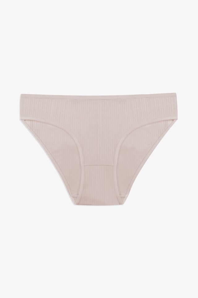 Kadın 3'lü Pamuklu Fitilli Külot 11050-32 - L/XL