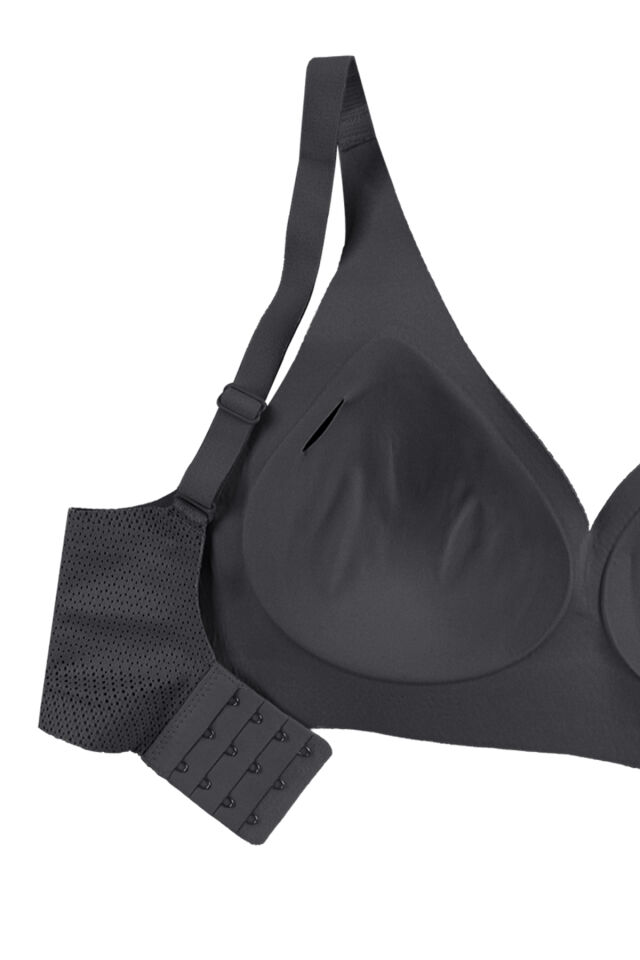 Balensiz Lazer Dikişsiz Nefes Aldıran Pedli Sütyen Siyah - 90B