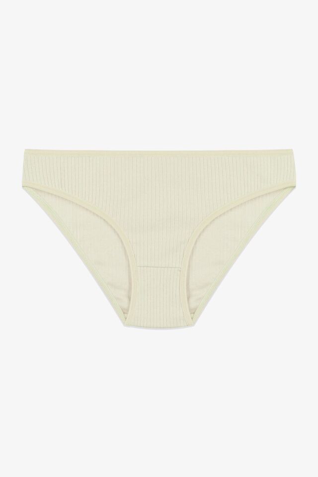 Kadın 3'lü Pamuklu Fitilli Külot 11050-30 - L/XL