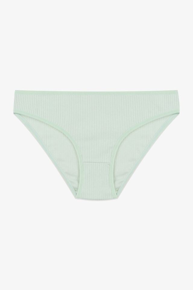 Kadın 3'lü Pamuklu Fitilli Külot 11050-22 - L/XL