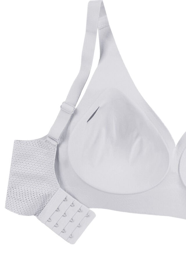 Balensiz Lazer Dikişsiz Nefes Aldıran Pedli Sütyen Beyaz - 90B