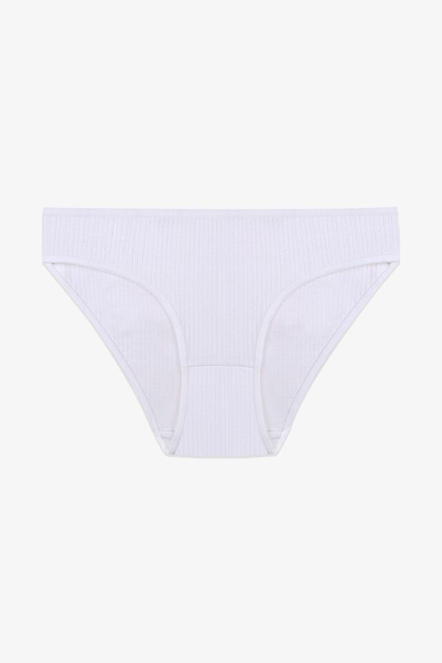 Kadın 3'lü Pamuklu Fitilli Külot 11050-18 - S/M