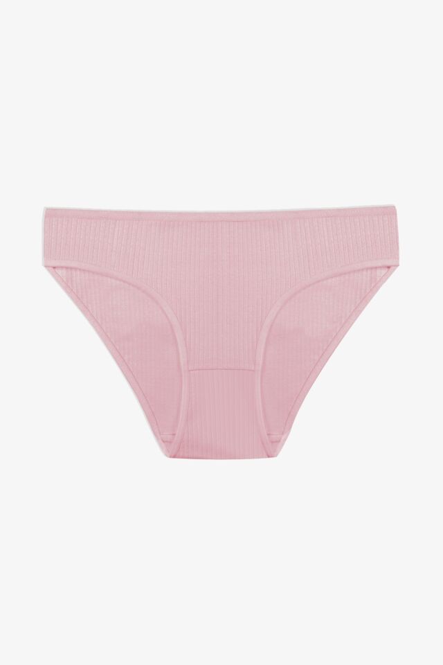 Kadın 3'lü Pamuklu Fitilli Külot 11050-18 - S/M