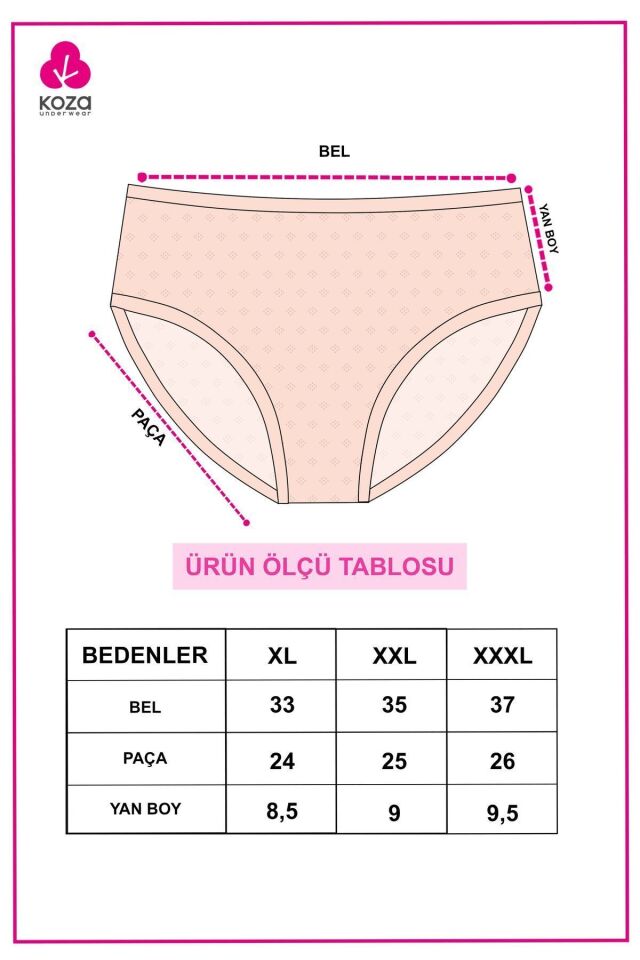 Kadın 3'lü Transfer Ribana Bato 2059-5 - 2XL