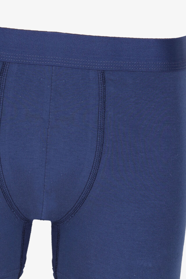Erkek Tekli Pamuklu Boxer İndigo - 2XL