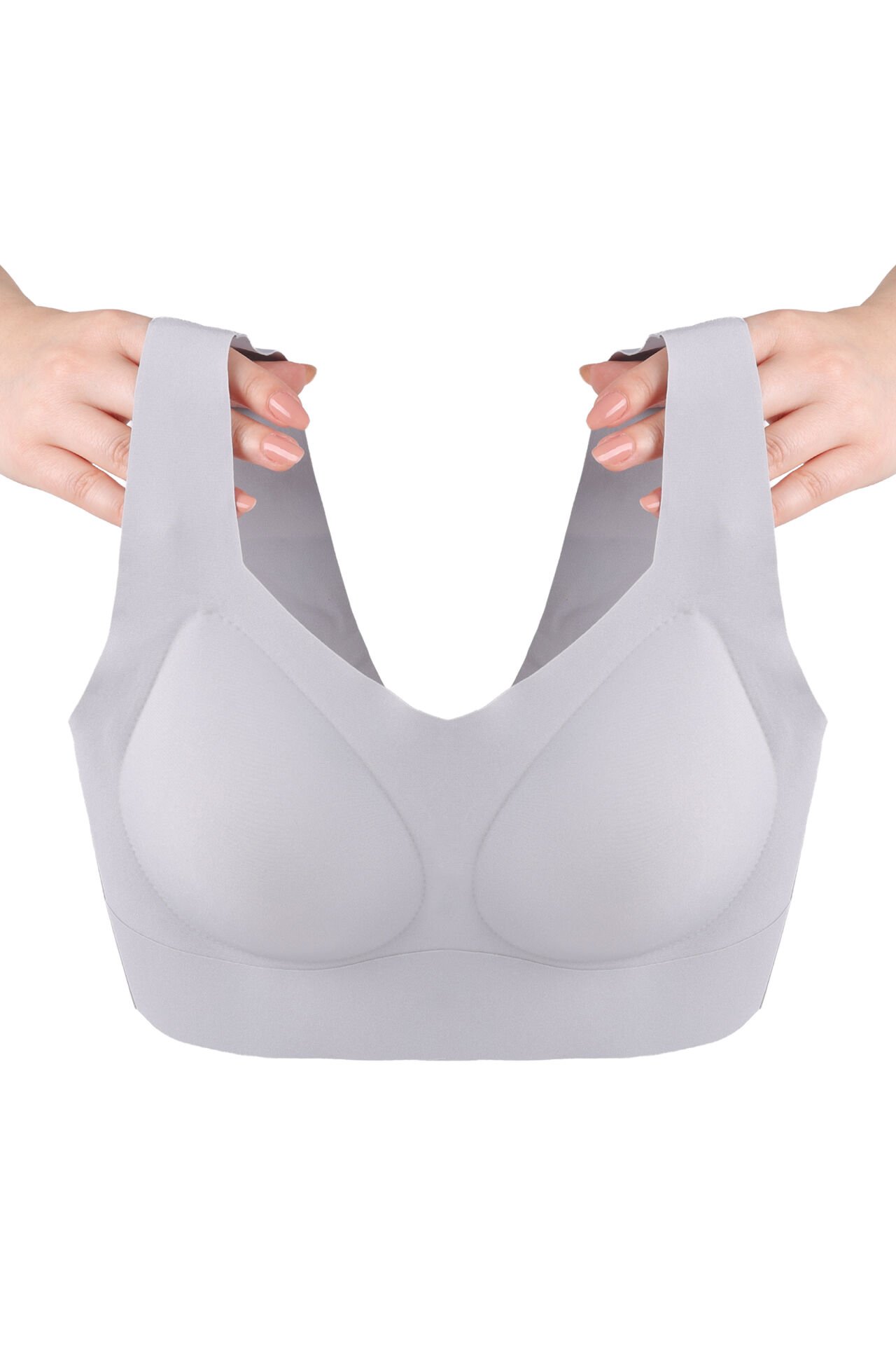 Kadın Dolgusuz Lez Dantelli Desteksiz Straplez Sütyen 80B - Bebe Mavisi