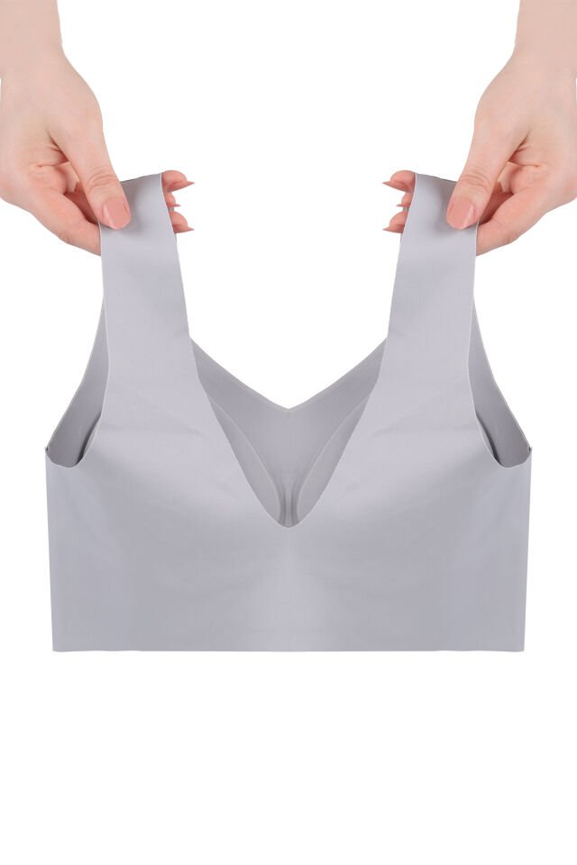 Kadın Dolgusuz Lez Dantelli Desteksiz Straplez Sütyen 85B - Bebe Mavisi