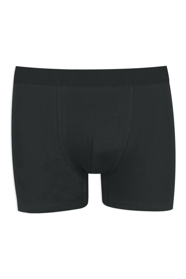 Erkek 3'lü Pamuklu Likralı Boxer Siyahfümesiyah - 5XL