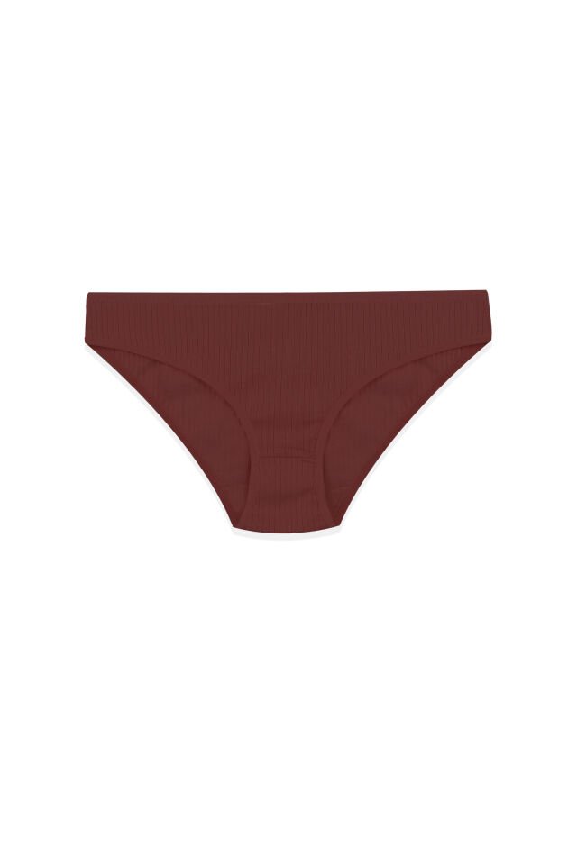 Kadın 3'lü Pamuklu Fitilli Külot Siyah - Beyaz - L/XL
