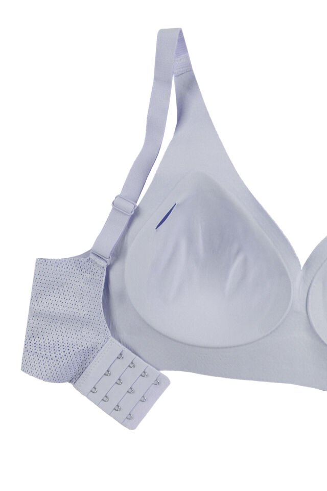 Balensiz Lazer Dikişsiz Nefes Aldıran Pedli Sütyen Mavi - 80B