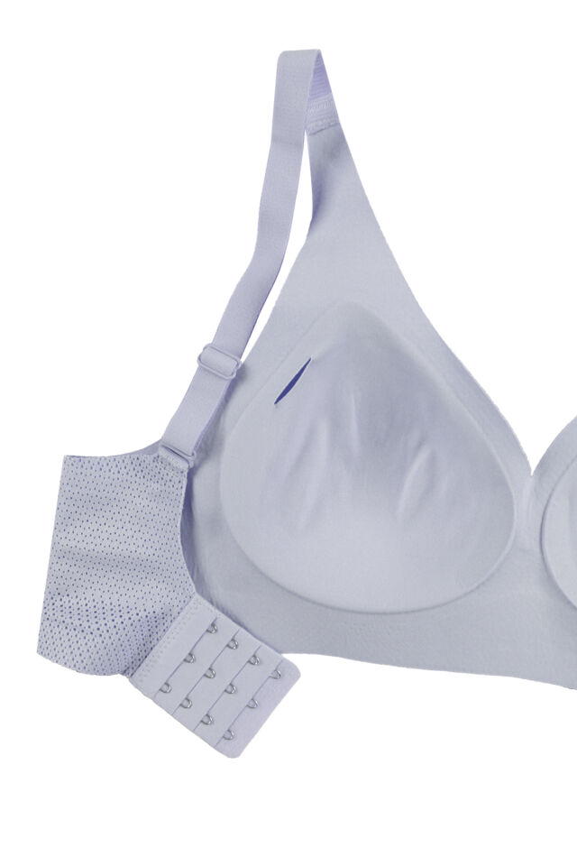 Balensiz Lazer Dikişsiz Nefes Aldıran Pedli Sütyen Mavi - 80B