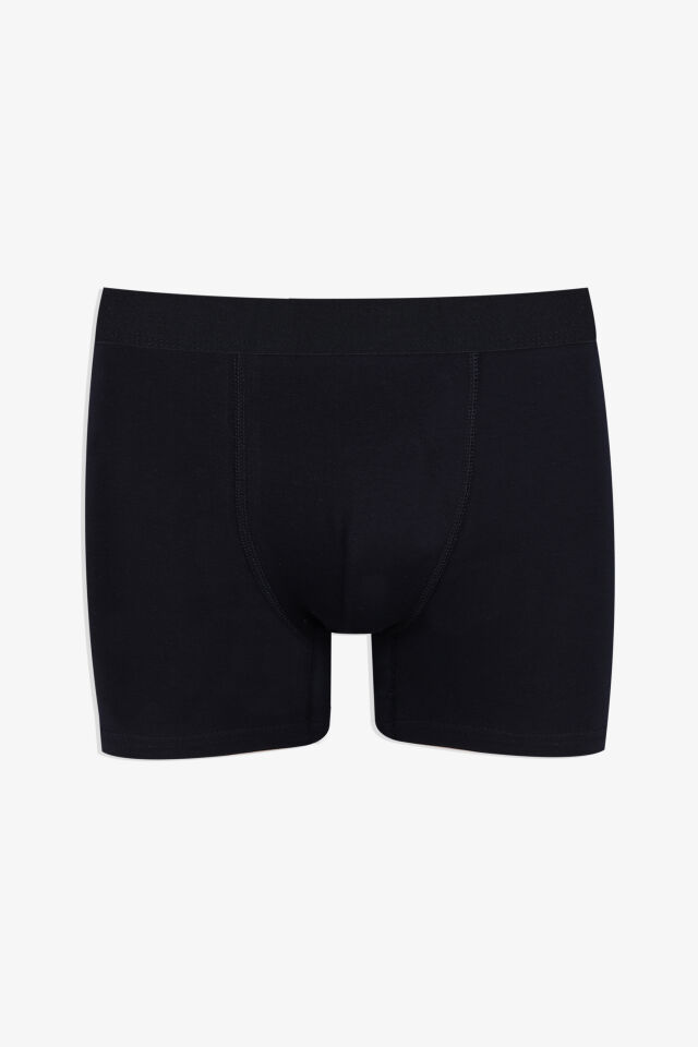 Erkek Tekli Pamuklu Boxer Siyah - 2XL