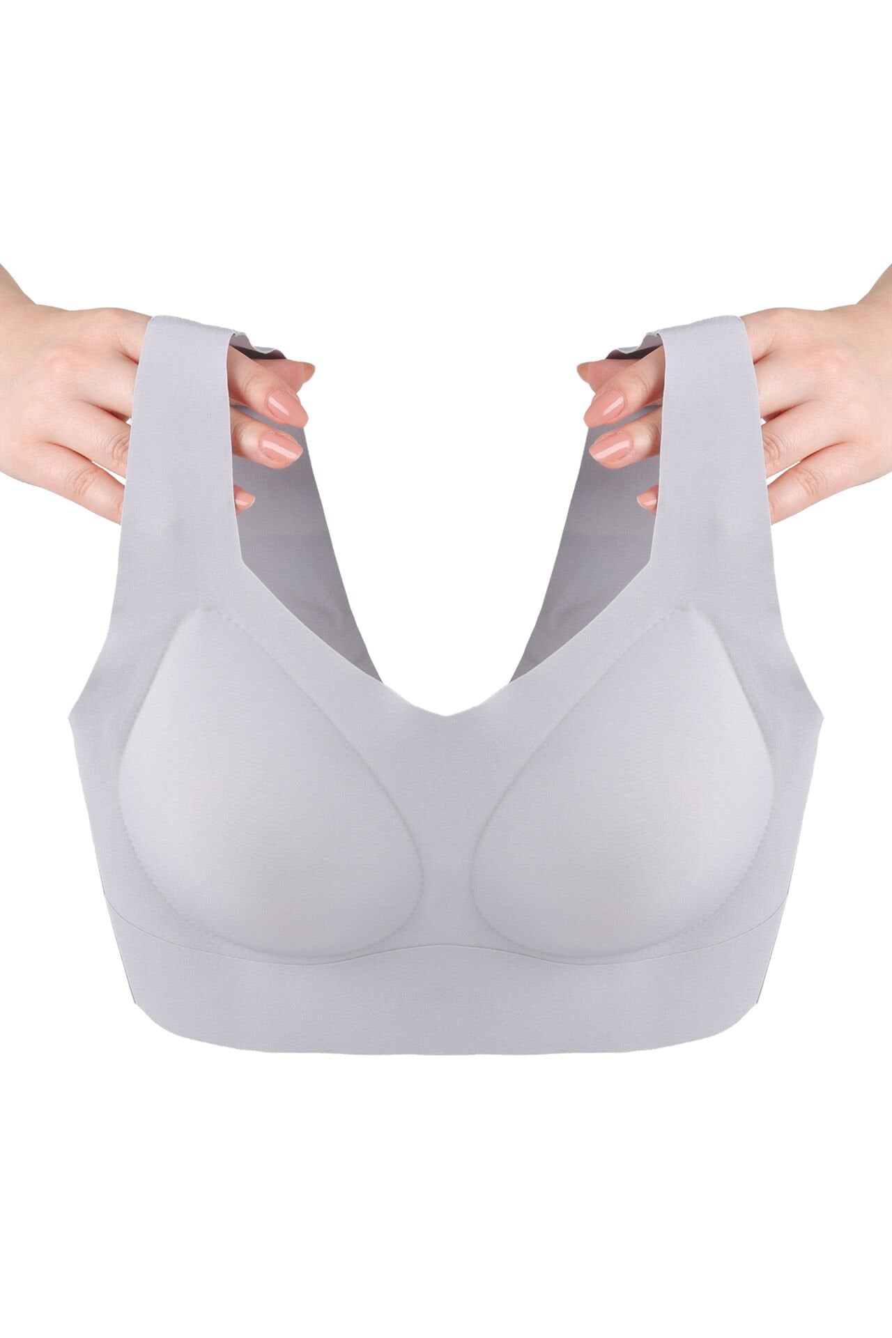 Kadın Dolgusuz Lez Dantelli Desteksiz Straplez Sütyen 75B - Bebe Mavisi