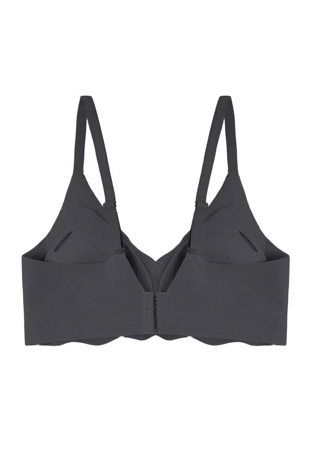 Balensiz Lazer Dikişsiz Görünmez Çıkarılabilir Pedli Sütyen 80B - Siyah