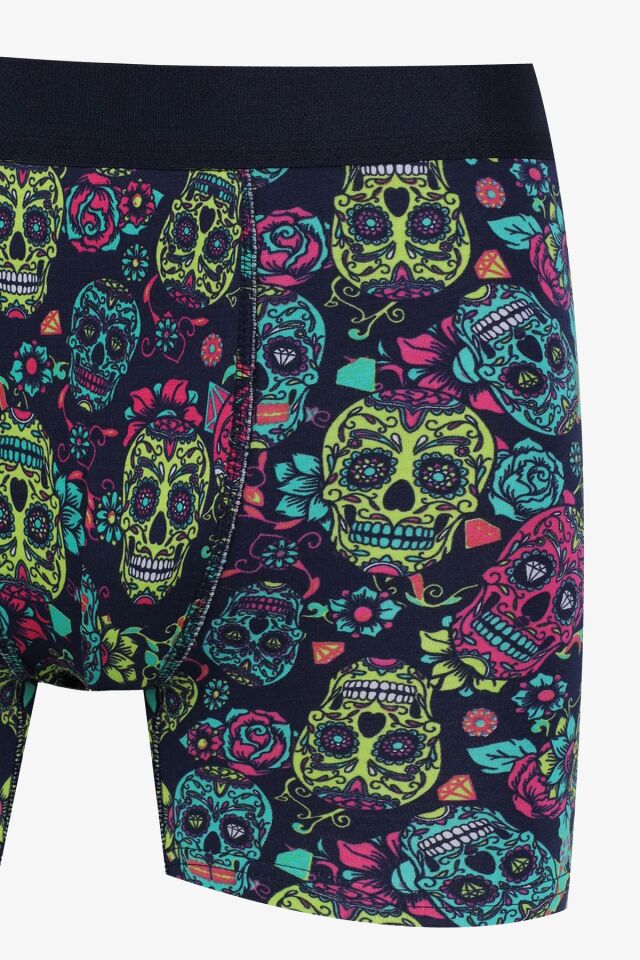 Erkek Tekli Desenli Pamuklu Boxer KO9003BX-47 - 2XL