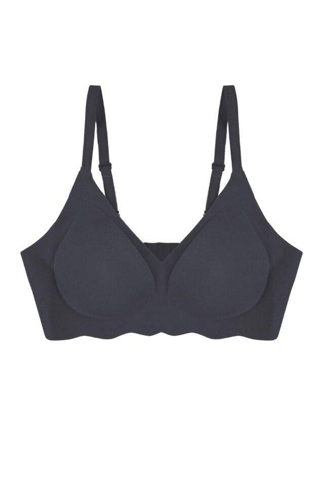 Balensiz Lazer Dikişsiz Görünmez Çıkarılabilir Pedli Sütyen 85B - Siyah