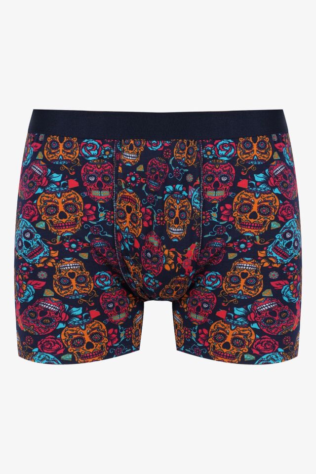 Erkek Tekli Desenli Pamuklu Boxer KO9003BX-46 - XL