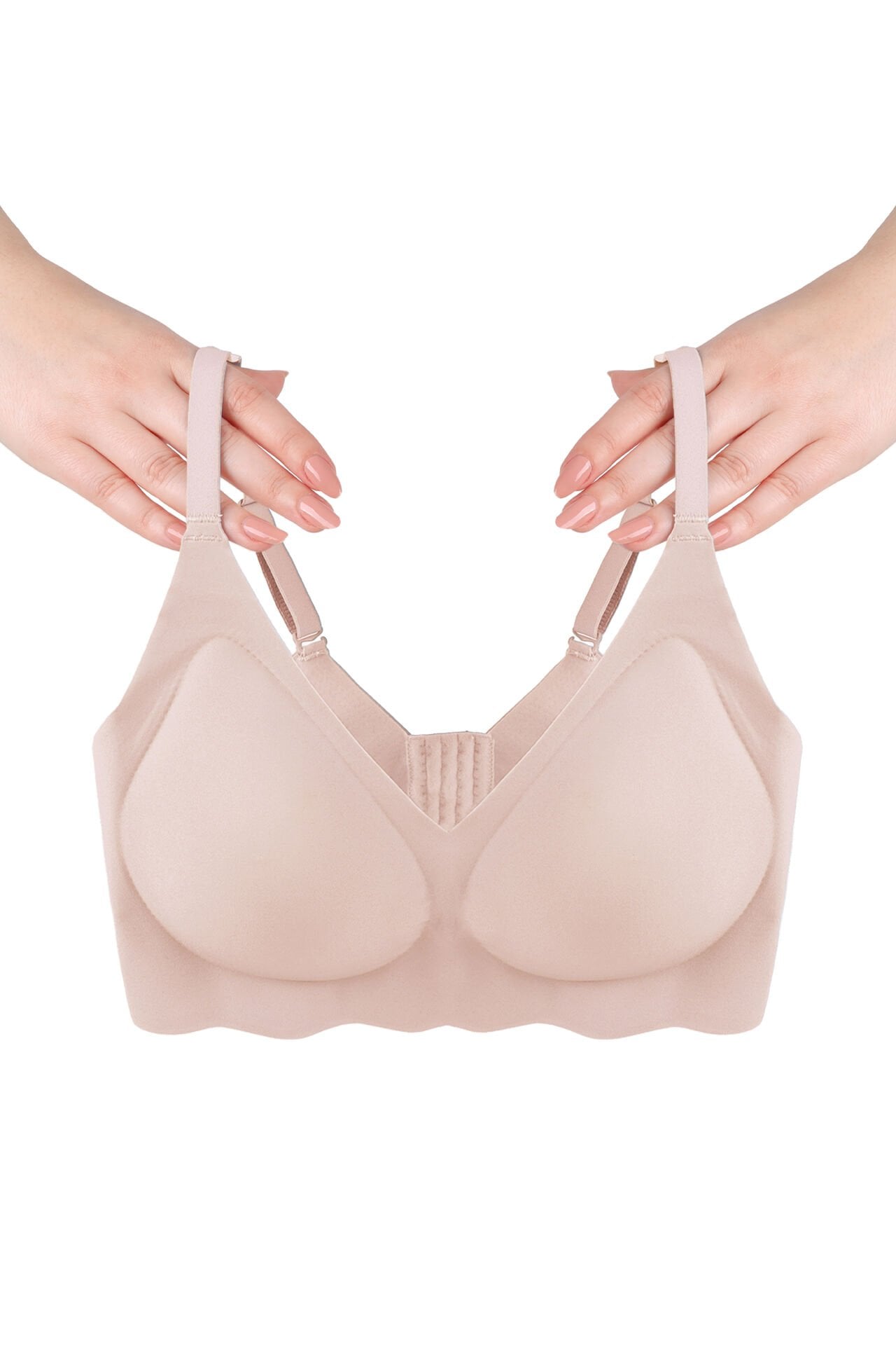 Balensiz Lazer Dikişsiz Görünmez Çıkarılabilir Pedli Sütyen 90B - Ten