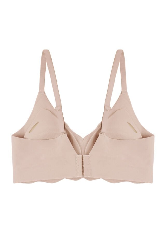 Balensiz Lazer Dikişsiz Görünmez Çıkarılabilir Pedli Sütyen 90B - Ten